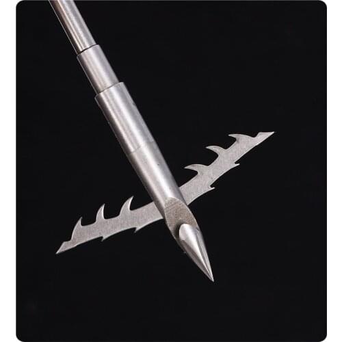 1pcs Powerful Deepwater Fish Darts Fishing Slingshot Rilfe Arrow Heads Skill Shooting Hunting Slingshot Heads Crossbow Arrows