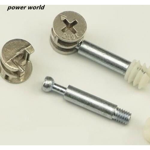 10pcs 3 in 1 cabinet plate furniture hardware fittings screw nut eccentric wheel connector