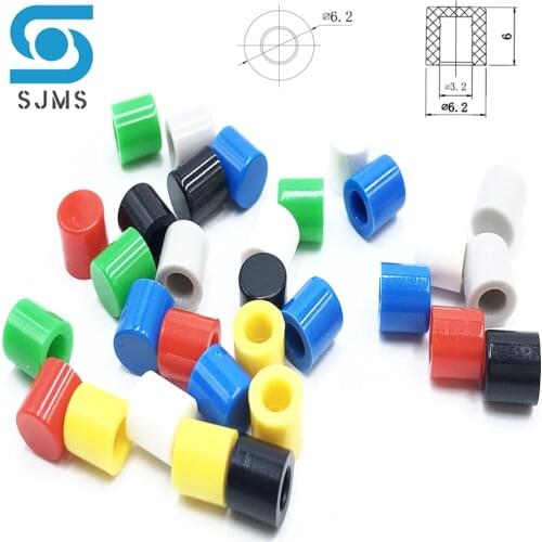 100Pcs 6*6 6X6 Switch Caps A56 Round Switch Cap For 6 * 6 Tact Micro Buttons Switch Inner Diameter 3.2mm Height 6MM