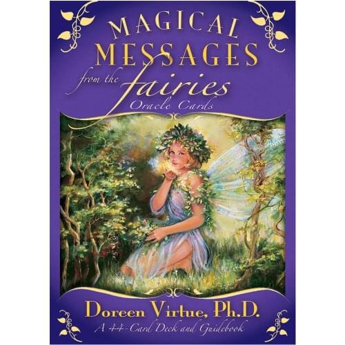 44pcs Tarot Cards Magical Messages From The Fairies Tarot Deck for Teens Fun Party Table Card Game Lovers Beginners Board Games