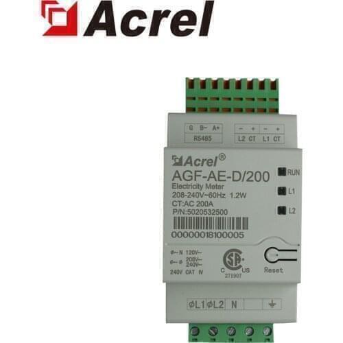Acrel AGF-AE-D/200 UL certification sunspec single phase three wire energy meter for inverter