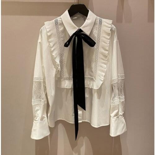 Блузки с галстуком Bonnielottie China At AliExpress