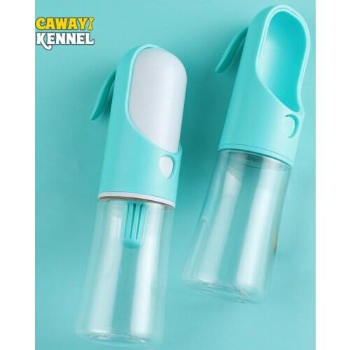CAWAII KENNEL 400ml Dog Water Bottle+Food bottle Pet Feeders Bowls for Dogs Cats Portable Drinking Water Cup Pet Products D2353