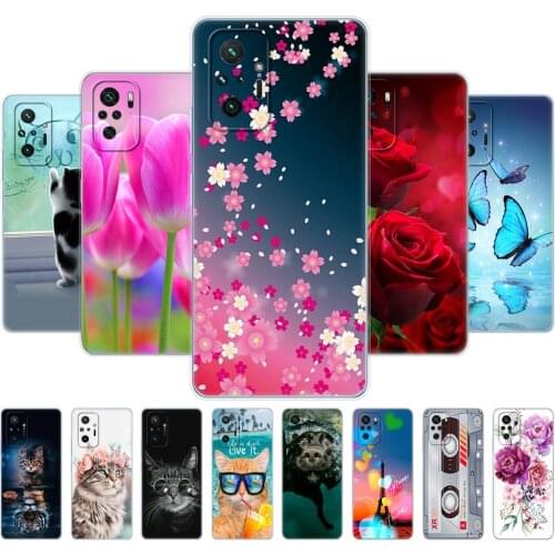 For Xiaomi Redmi Note 10 4G 5G Case For Redmi Note 10 Pro 4G Back Phone Cover For Redmi Note 10S Silicon Soft Tpu Bumper Coque