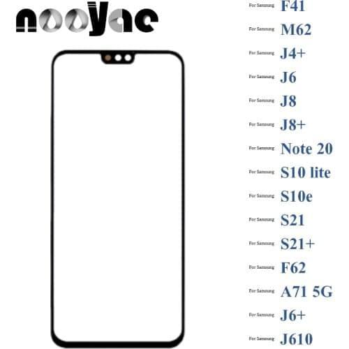 Black Digitizer LCD Sensor Glass Panel For Samsung Galaxy M62 J4 J4+ J6 J6+ J8 J8+ S21+ J610 Plus F62 Touch Screen Glass lens