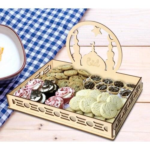 DIY Dinner Plate Exquisite Workmanship Party Decor 5 Sizes Wooden DIY Party Pastry Tray for Festival
