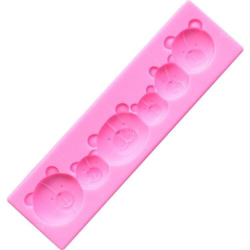 Bear Heads Fondant Cake Baking Molds,Moule Silicone,Cake Decorating Tools Pastry Tools MR27