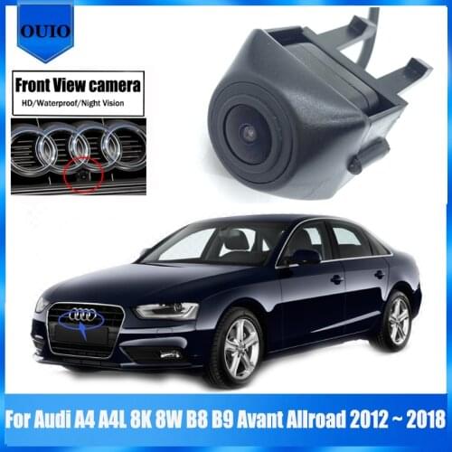 HD Front View camera for Audi A4 A4L 8K 8W B8 B9 Avant Allroad 2012 ~ 2018 2016 Parking LOGO Camera Night Vision Front Camera