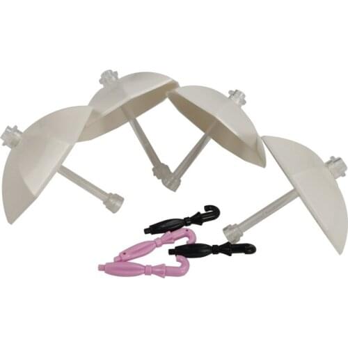 City Birthday Present Educational Building Blocks Pure White Umbrella Suitable for Kids Model Cultivate Interest Cities