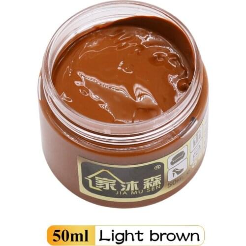 Leather Cream Light Brown 50ml Leather Restoration Holes Scratch Cracks Leather Sofa Bags Shoes Clothes Shoe Cream Acrylic Paint