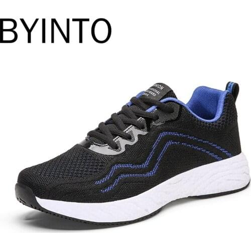 New Autumn Fashion Men Sport Shoes Light Breathable Mesh Shock Soft Soled Sneakers Gym Jogging Male Tennis Shoes Tenis Masculino