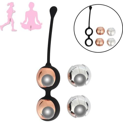 Metal Kegel Balls Shrink Vagina Ball Geisha Ben Wa Ball for Woman, Vaginal Muscle Tighten Trainer, Toys for Adults Sex Machine
