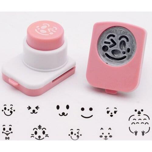 Cartoon Rice Ball Molds DIY Smiling Face Shape Sushi Maker Mould Seaweed Cutter Rice Ball Kitchen Bento Decoration