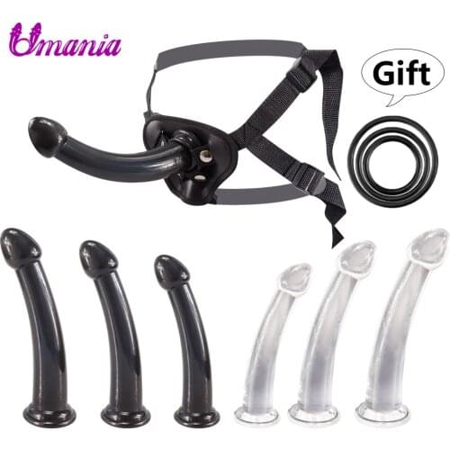Soft Anal Toys 6 Size Anal Dildo Strap On Big Dildo Sex Toys Harness Adjustable Anal Toys Female Anal Dildo Sex Toy For Women