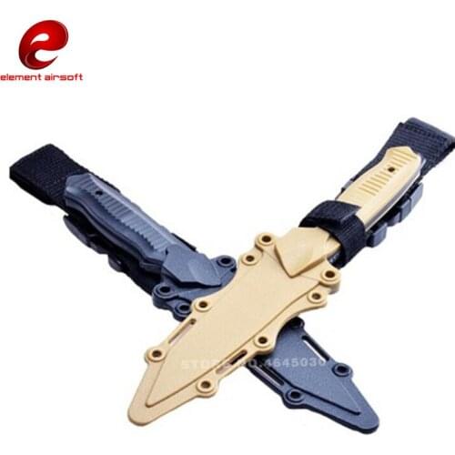 Military Enthusiasts Birthday Gift CS Cosplay Prop Tactical Combat Knife Modeling Rubber Training Sheath Knife Model Toy Sword