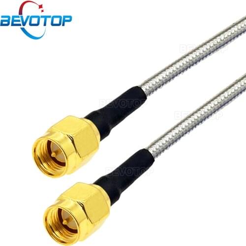 RG402 SMA Male to SMA Male Plug Semi-Flexible Silver RG402 Cable High Frequency Test Cable 50ohm 6GHz RF Coaxial Cable Pigtail