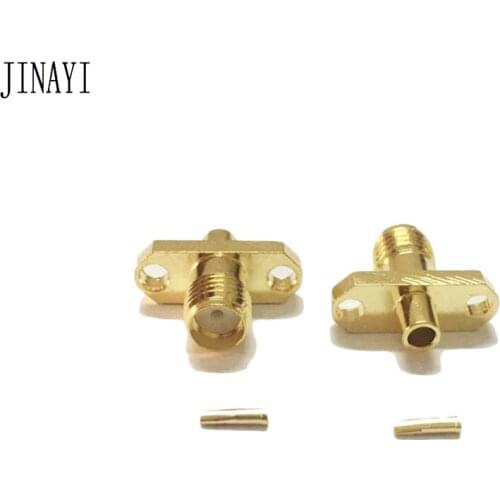 10pcs/lot SMA female JACK flange semi-rigid RG405 0.086 adapter Connector