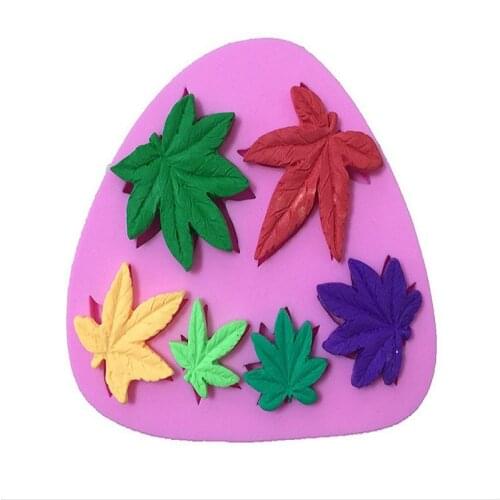 Factory direct sales of the new variety of leaf cake sugar mold liquid frog mold E092