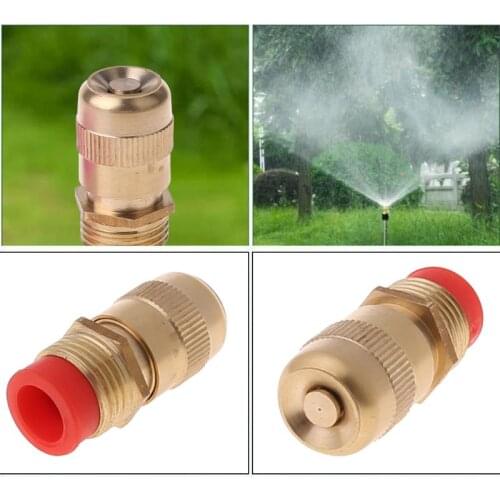 1/2 Inch Adjustable Fine Mist Water Spray Nozzle Sprinkler Lawn Gardening Watering Cooling Systems Tool