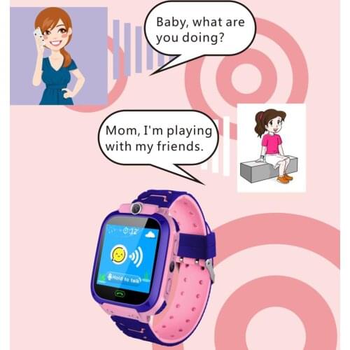 Christmas Anti Lost Smart Monitoring Positioning Phone Touch Screen Front Camera Speech Talk Five Games Reward LBS Kids Watch