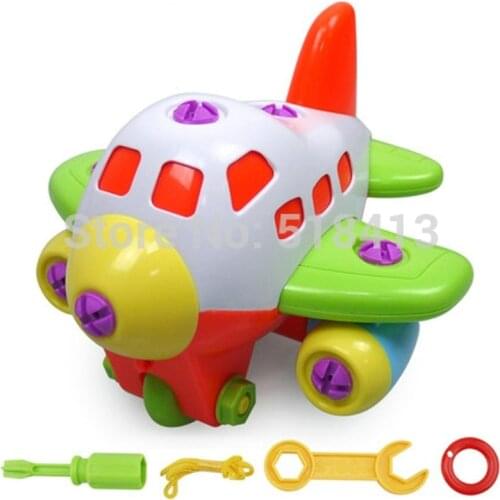 Assembly Plastic Airplane Large Passenger Aircraft Dismantling Children Toy Boy Disassembled Educational For Intelligence 2021