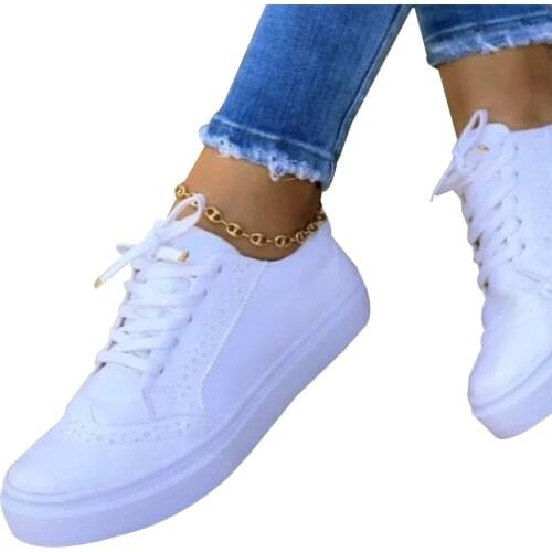 Sports Casual Shoes Comfortable Lace-up Flat Shoes For Casual Shopping Breathable Fashion Sneakers For Sports Or Leisure