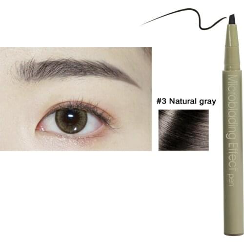 Blades Shape Long Lasting Waterproof Eyebrow Pencil Quick Dried Eyebrow Pen SANA889