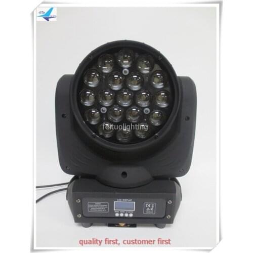 Free shipping 8 pieces led moving head wash zoom dj light quad led zoom led wash aura led moving head 19x15w