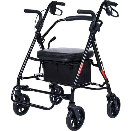Old peoples carts, old peoples shopping carts, four-wheel walking carts, foldable cane carts