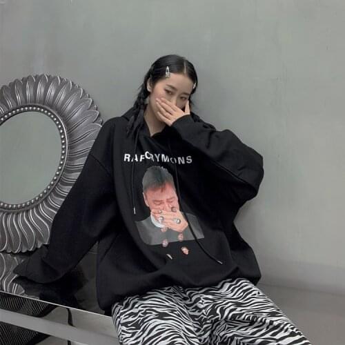 Harajuku Street hooded sweatshirts women oversize loose Korean casual hip hop autumn mens and womens top fashion hoodies