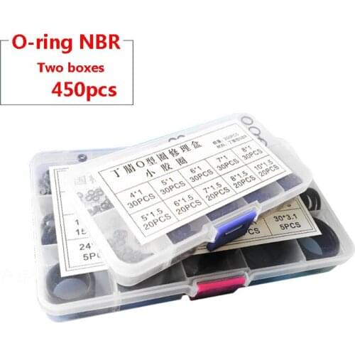 O Rings Rubber Silicone O Ring Seal NBR Sealing O-rings Nitrile Washer Rubber oring set Assortment Kit Set Box Ring