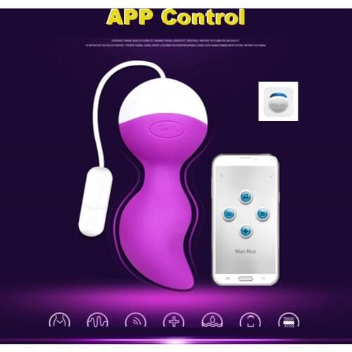APP Control Vibrating Kegel Ball Vaginal Tighten Exercise Trainer Ben Wa Vibrator 10 Frequencies/ Musical Mode /Fingertip Mode
