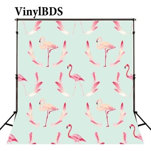 VinylBDS Backdrops Pink Flamingo Background Newborn Backdrop Naturism Children Photos Wedding Backdrops for Photo Studio
