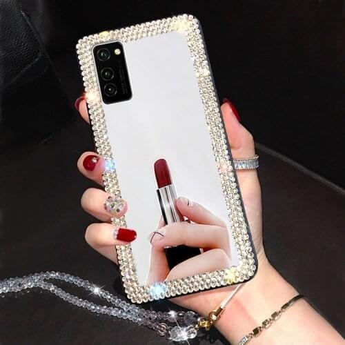 Mirror Diamond Case for Samsung Galaxy A71 A51 A21 A01 A70 A50 A40 A30 A20 A10 S20 Ultra S10 S8 S9 Note 10 9 8 Plus Soft Cover