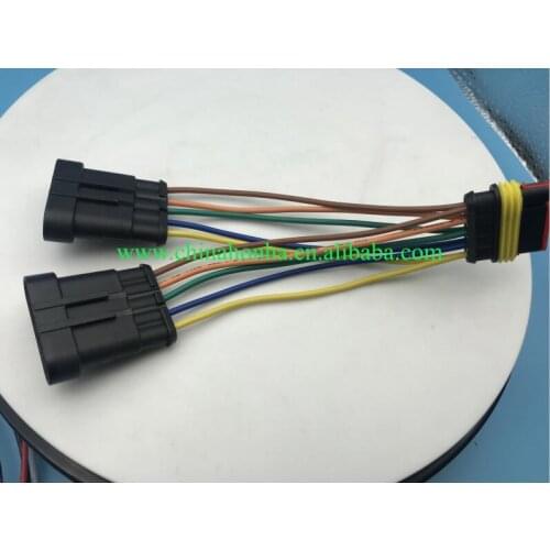 1.5 Series 5 pin/Way Superseal Electrical Waterproof Female Male Connector 282089-1 282107-1 with wire or without wire