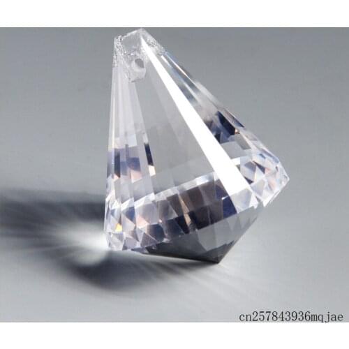 100pcs Crystal Diamond Ball Pendants Lighting Beads Glass Chandelier Parts Prism Curtain DIY Crafts Hanging Ornamet