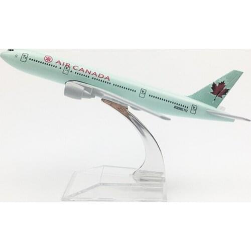 16CM Airplanes Air Canada Boeing B777 Diecast Metal Alloy Plane Aircraft Model Toy Airplane Kids Gift Collectible Display