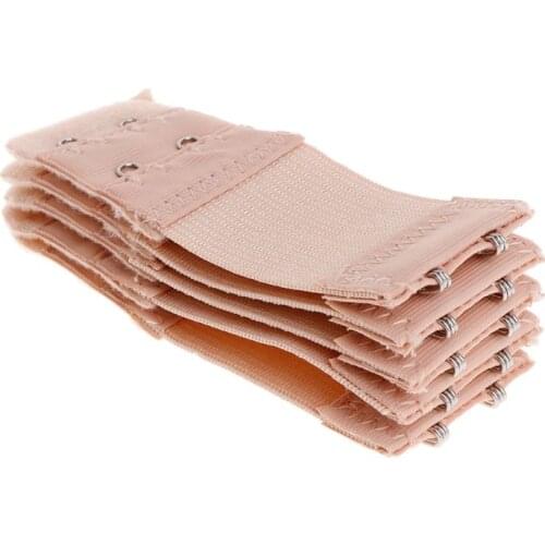 5Pcs Bra Extender 2 Hook Ladies Soft Bra Extension Strap Underwear Strapless