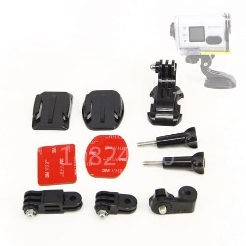 6in1 1 set Action Camera adapter JHook buckle ellipse square Curved Mount for Sony Action Cam HDR-AS15/20/AS30V/AS100V
