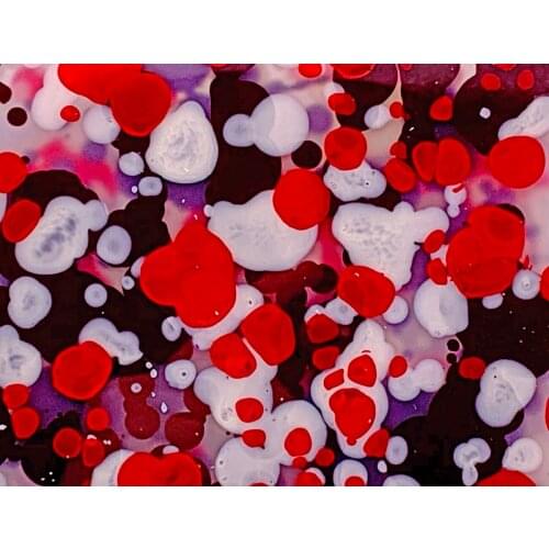Acrylic/PMMA Multicolor Bubble Sheets 3.0mm for Jewelries, Crafts, Art Works, Decoration - Red (CP09)