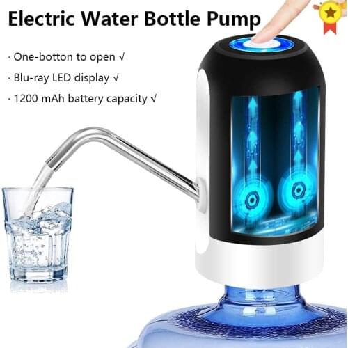 Water Bottle Pump USB Charging Automatic Electric Water Dispenser Pump Bottle Water Pump Auto Switch Drinking Dispenser