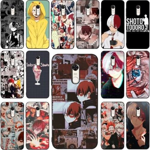 YNDFCNB Shoto Todoroki My Hero Phone Case for RedMi 4X 5 plus 5 6 7 8 9 A 6pro Go K20 cover