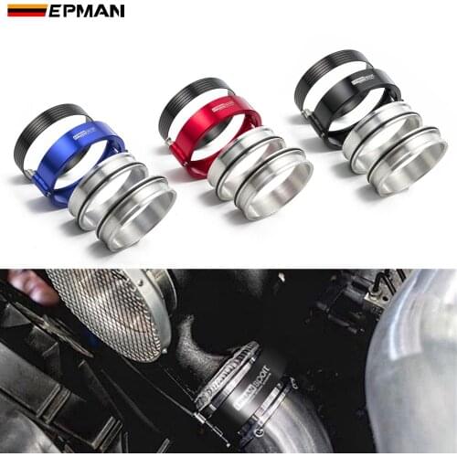 EPMAN Exhaust V-band Clamp Quick Release HD Clamp For 5" 127mm Radiator Hose Wastegate Flanges Turbo Dump Pipe EPSS127KB