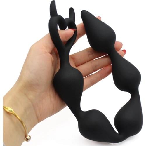 Erotic intimate goods big Anal Beads butt plug sex toys for woman men long ass balls Anal plug Anus dilator product for adults