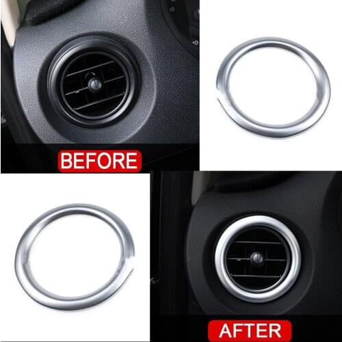 Wooeight 2Pcs Side Air Condition AC Outlet Vent Molding Ring Cover Trim Fit for Mercedes-Benz Vito W447 2014 2015 2016 2017 2018