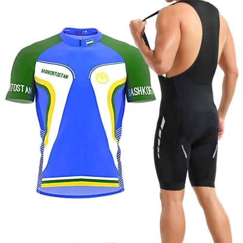Classic Retro Bashkortostan Mens Summer Cycling Jersey Set Breathable Pro Team Bicycle Racing Sport Wear Bike Clothing