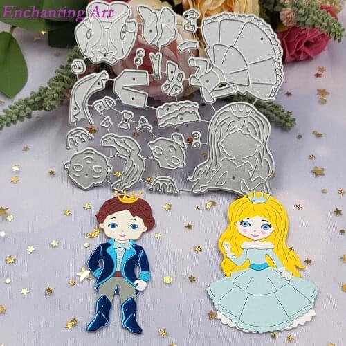 The Prince and Princess Metal Cutting Dies 2021 New Stencils for DIY Scrapbooking/Photo Album Decorative Embossing Paper Cards