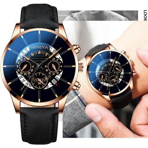Senior Brand Mens Watches Featured Three Eyes Watch Mans Luxury Business Quartz Wristwatches Limited Edition Designer Watch
