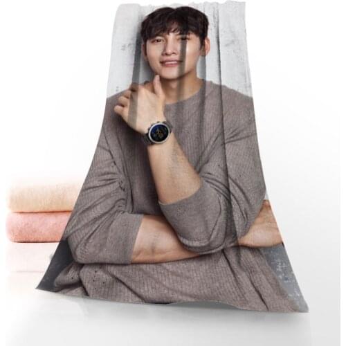New Custom Ji Chang Wook Towel Printed Cotton Face/Bath Towels Microfiber Fabric For Kids Men Women Shower Towels 70X140cm