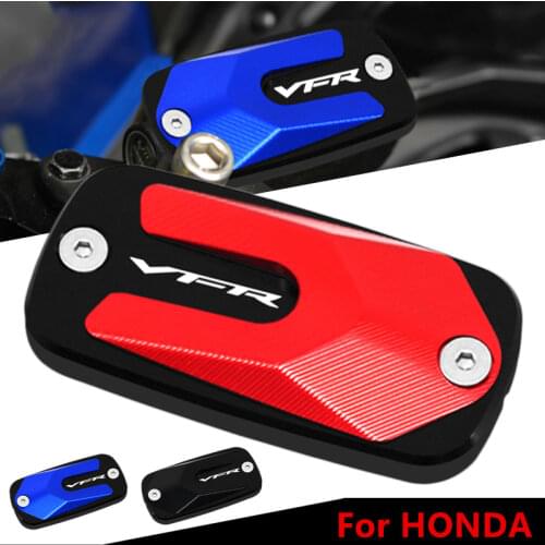 New Motorcycle Accessories Front Brake Fluid Tank Reservoir Cover Oil Cap VFR Logo For HONDA VFR 800 VFR800X VFR800F VFR1200X